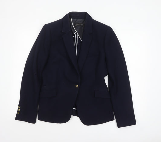 Zara Woman Blue Classic Tailored XL Blazer for Women