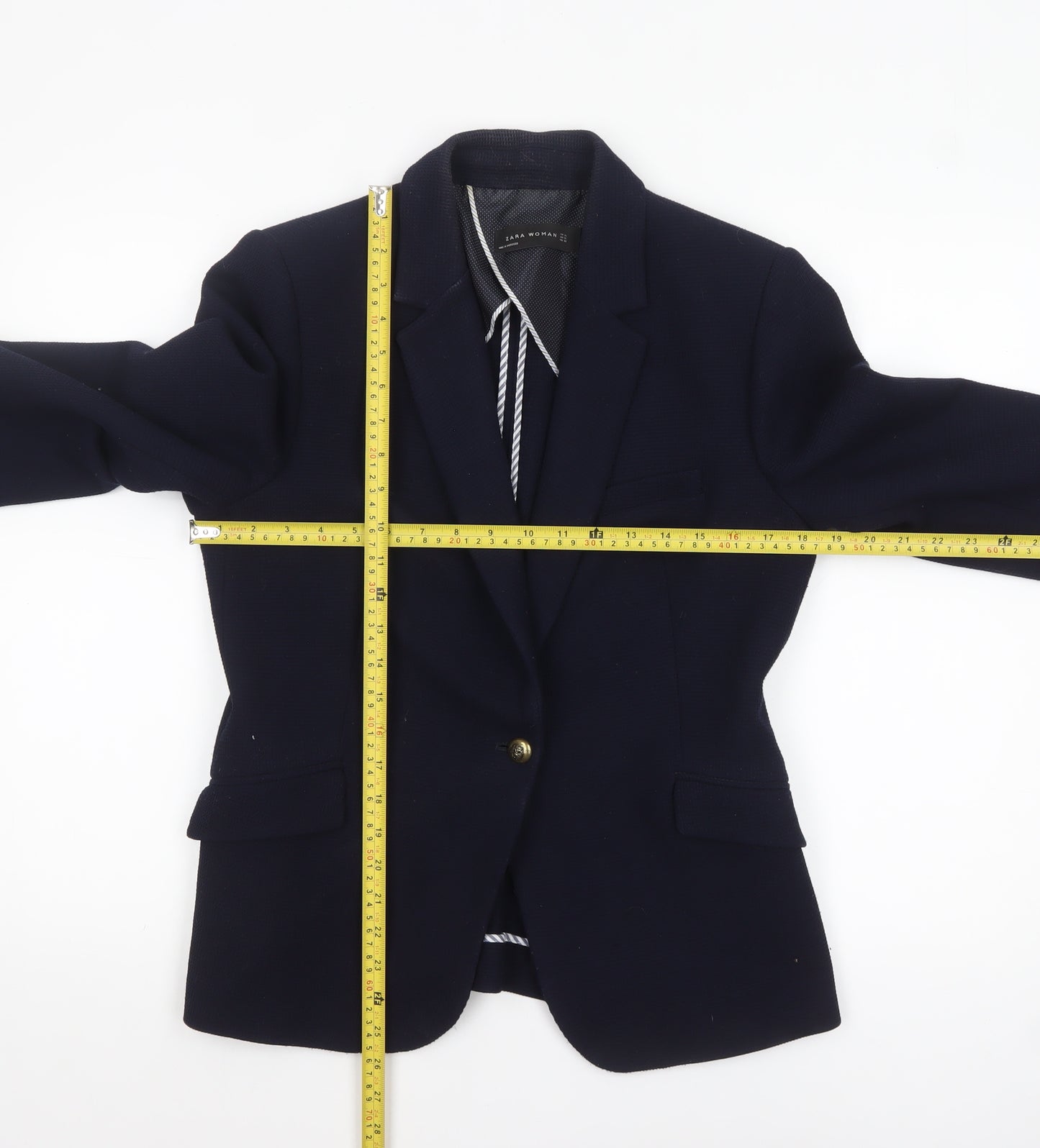 Zara Woman Blue Classic Tailored XL Blazer for Women