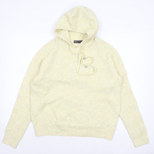 Marks and Spencer Women’s Beige Hooded Knit Jumper Size M
