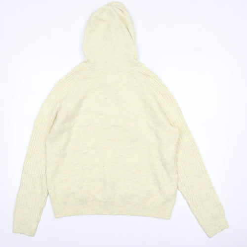 Marks and Spencer Women’s Beige Hooded Knit Jumper Size M