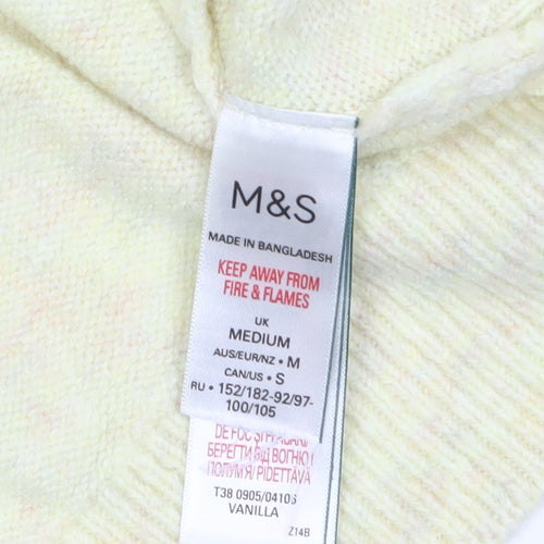 Marks and Spencer Women’s Beige Hooded Knit Jumper Size M