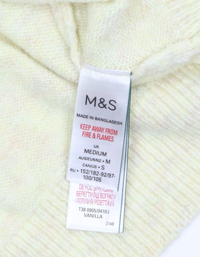 Marks and Spencer Women’s Beige Hooded Knit Jumper Size M