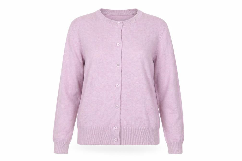 H&M Women’s Purple Button Cardigan Size 8 Lightweight Knit