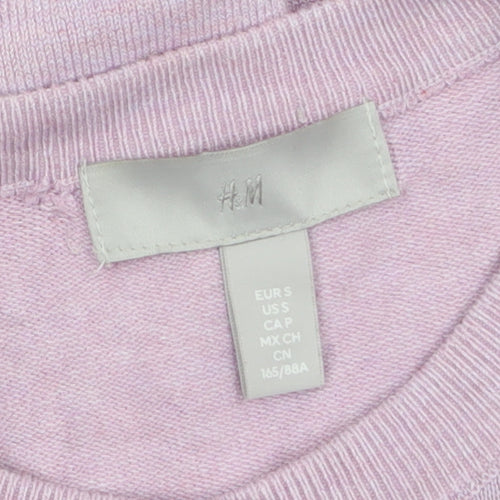 H&M Women’s Purple Button Cardigan Size 8 Lightweight Knit