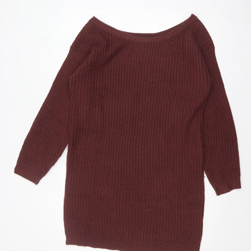 Missguided Women’s Brown Tall Chunky Knit Pullover Jumper UK 10/12