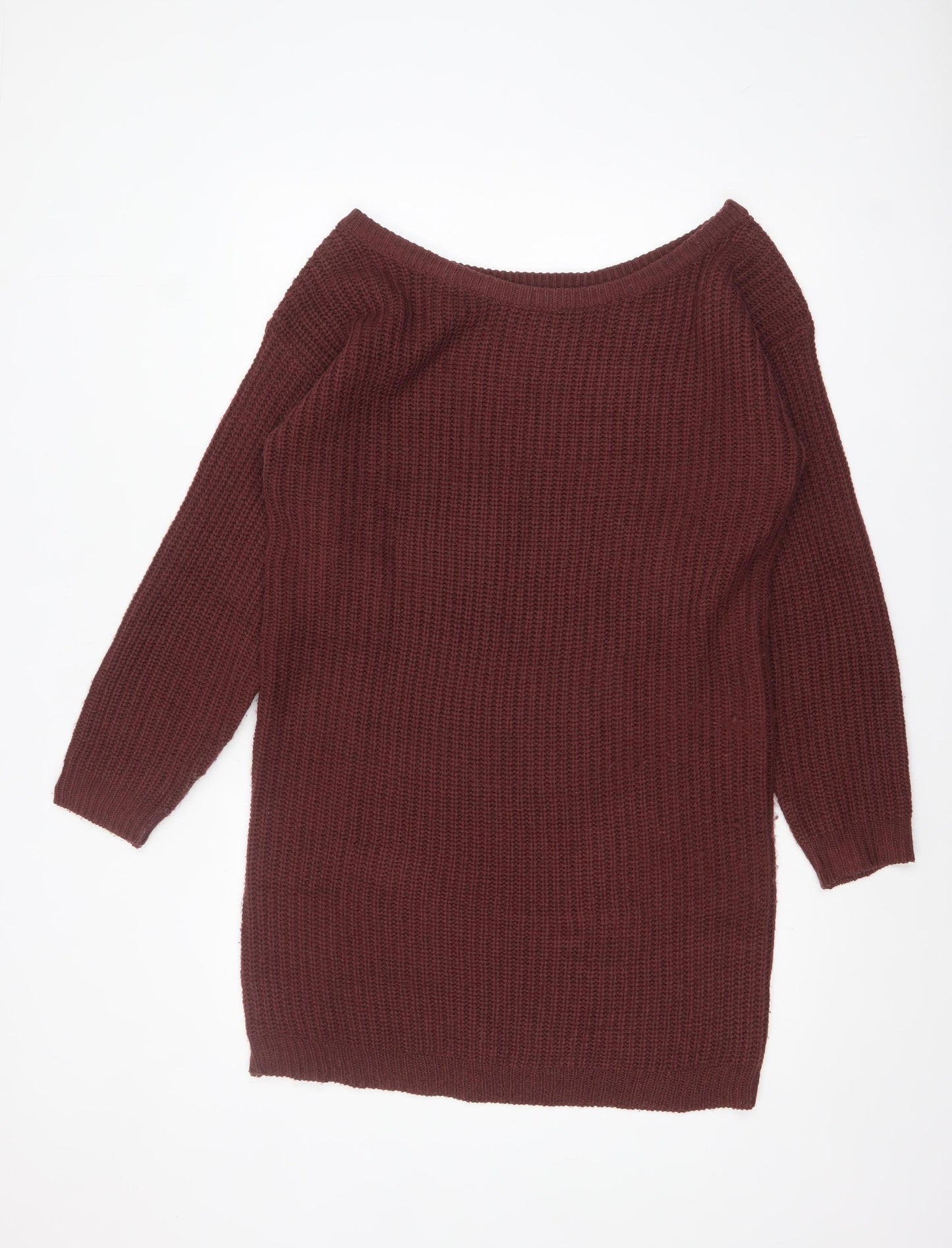 Missguided Women’s Brown Tall Chunky Knit Pullover Jumper UK 10/12