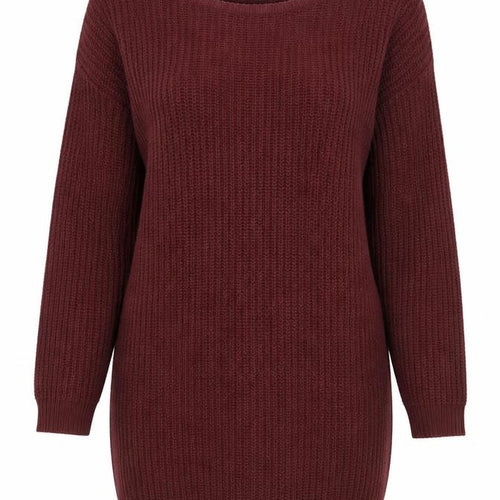 Missguided Women’s Brown Tall Chunky Knit Pullover Jumper UK 10/12