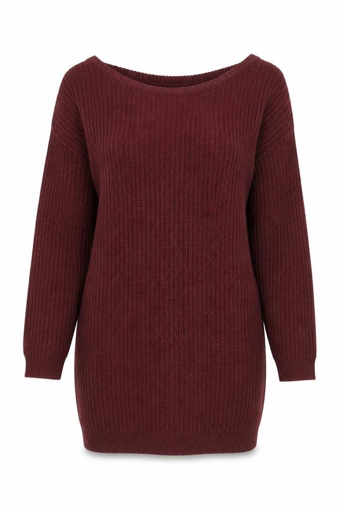 Missguided Women’s Brown Tall Chunky Knit Pullover Jumper UK 10/12