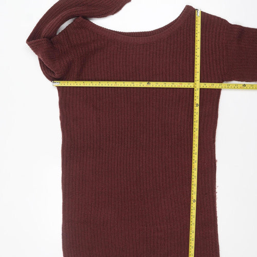Missguided Women’s Brown Tall Chunky Knit Pullover Jumper UK 10/12