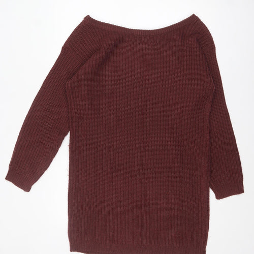 Missguided Women’s Brown Tall Chunky Knit Pullover Jumper UK 10/12