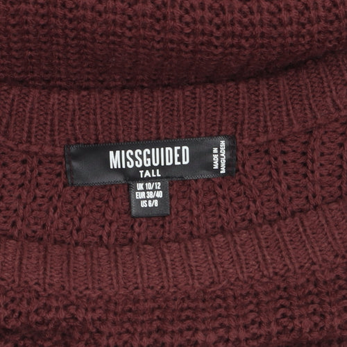 Missguided Women’s Brown Tall Chunky Knit Pullover Jumper UK 10/12