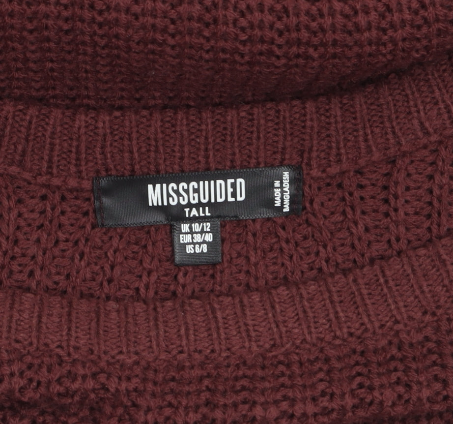 Missguided Women’s Brown Tall Chunky Knit Pullover Jumper UK 10/12