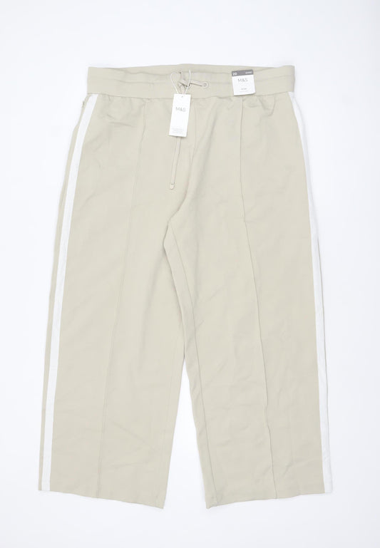 Marks and Spencer Women's Beige Size 20 Short Trousers