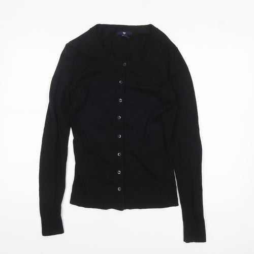 Gap Womens Black XS Cardigan Long Sleeve Cotton Knit