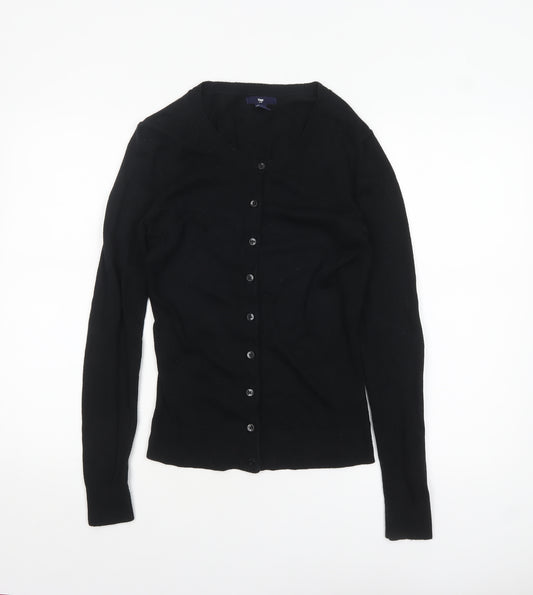 Gap Womens Black XS Cardigan Long Sleeve Cotton Knit