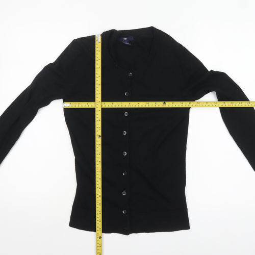 Gap Womens Black XS Cardigan Long Sleeve Cotton Knit