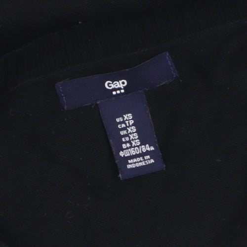 Gap Womens Black XS Cardigan Long Sleeve Cotton Knit