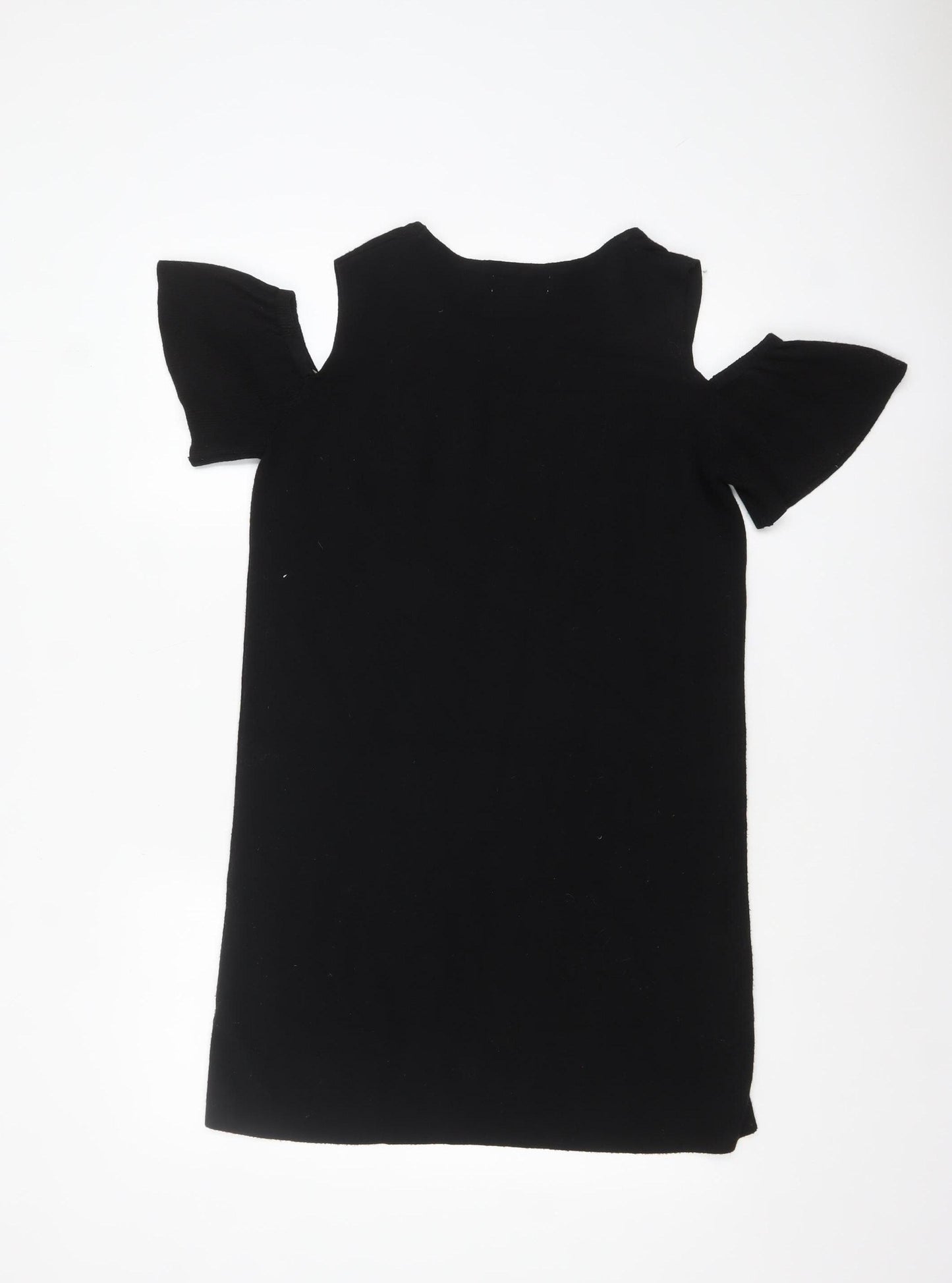 JCL Women’s Black Cold Shoulder Knit Pullover Jumper One Size