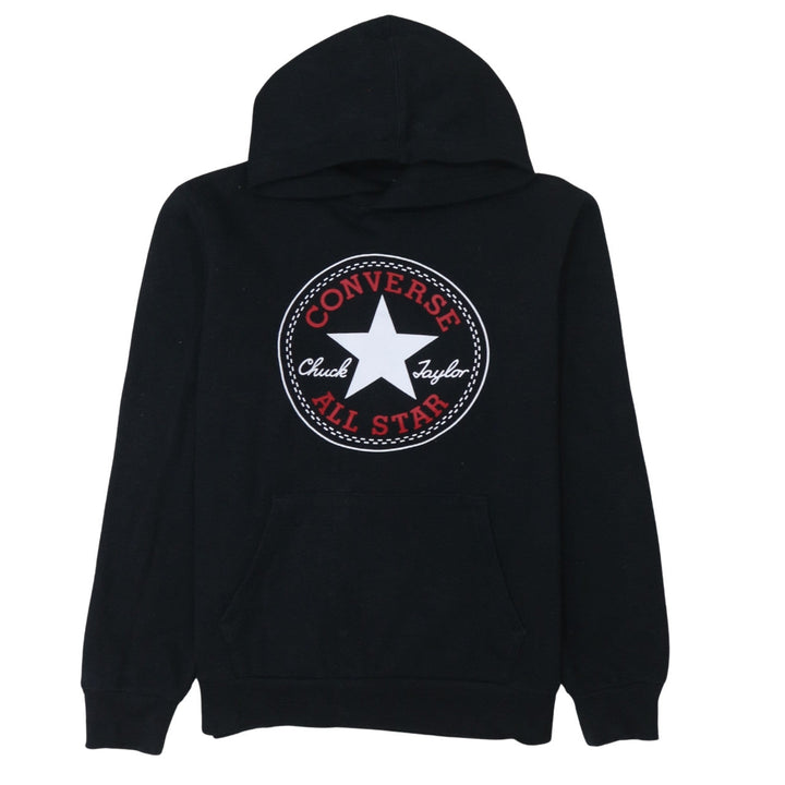 Converse Teens Black XL Pullover Hoodie with Logo