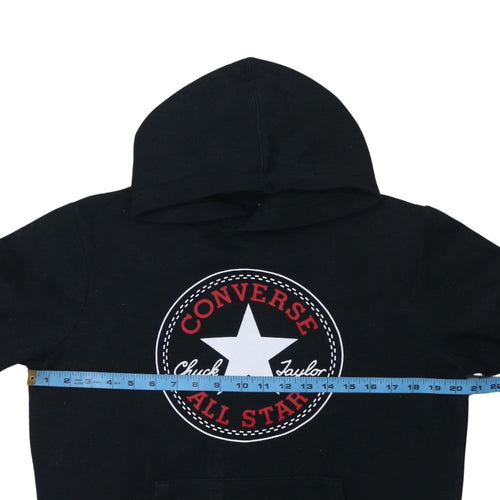 Converse Teens Black XL Pullover Hoodie with Logo