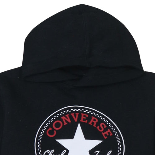 Converse Teens Black XL Pullover Hoodie with Logo
