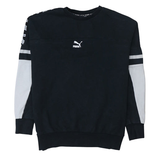 Puma Men's Black L Crew Neck Pullover Sweatshirt