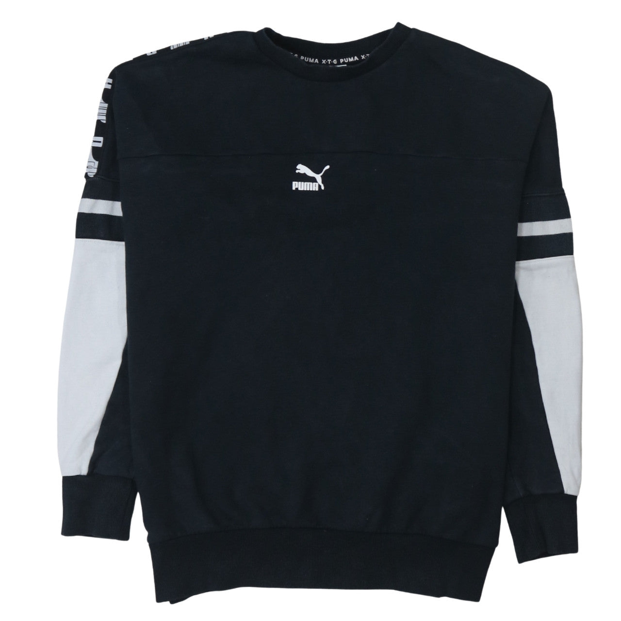 Puma Men's Black L Crew Neck Pullover Sweatshirt