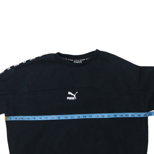 Puma Men's Black L Crew Neck Pullover Sweatshirt