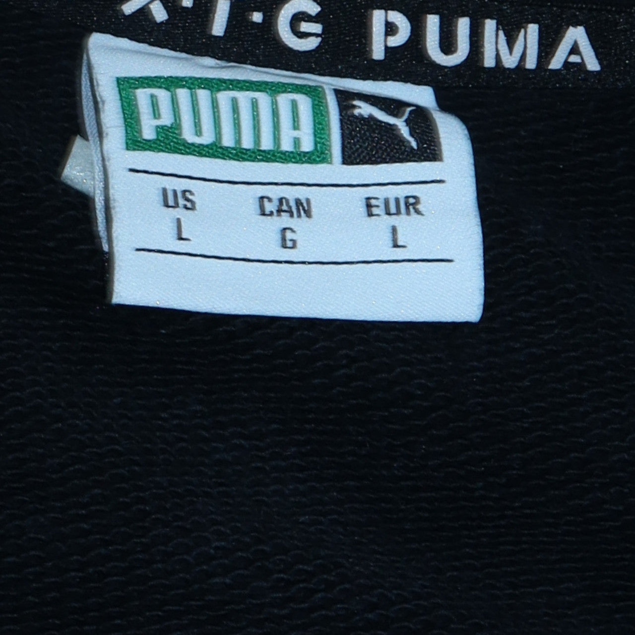 Puma Men's Black L Crew Neck Pullover Sweatshirt