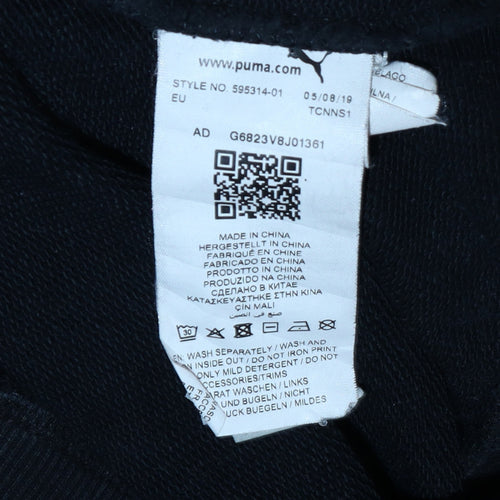 Puma Men's Black L Crew Neck Pullover Sweatshirt