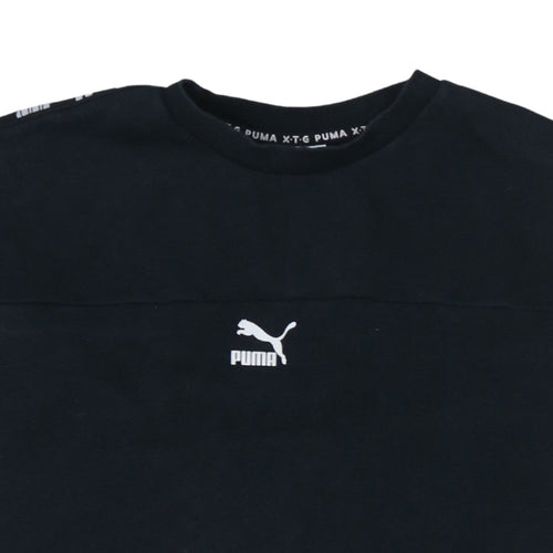 Puma Men's Black L Crew Neck Pullover Sweatshirt