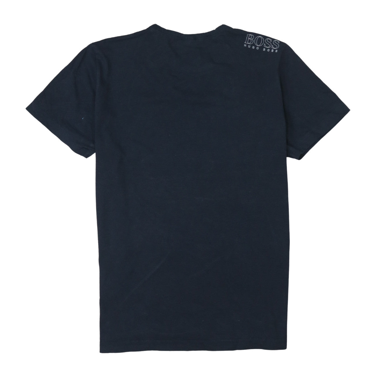 Hugo Boss Men Blue XL Regular Fit Cotton Crew Neck T-Shirt