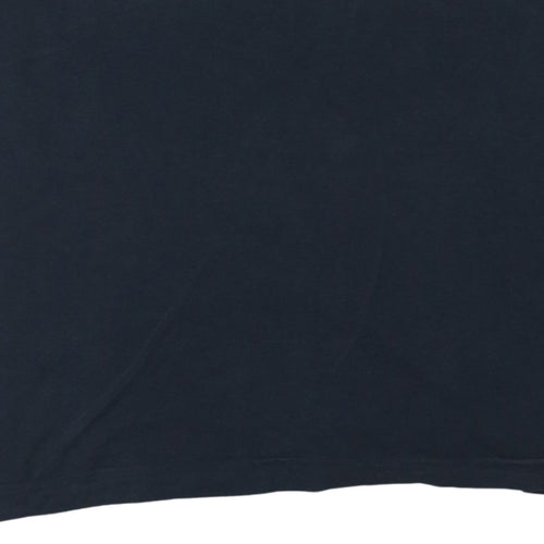 Hugo Boss Men Blue XL Regular Fit Cotton Crew Neck T-Shirt