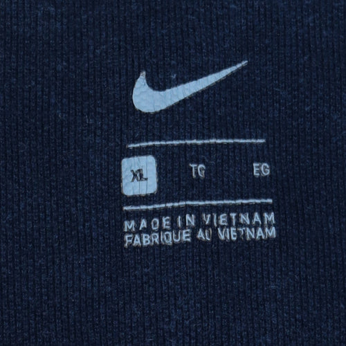 Nike Men's Blue XL Cotton Polo Shirt Short Sleeve Sports Top