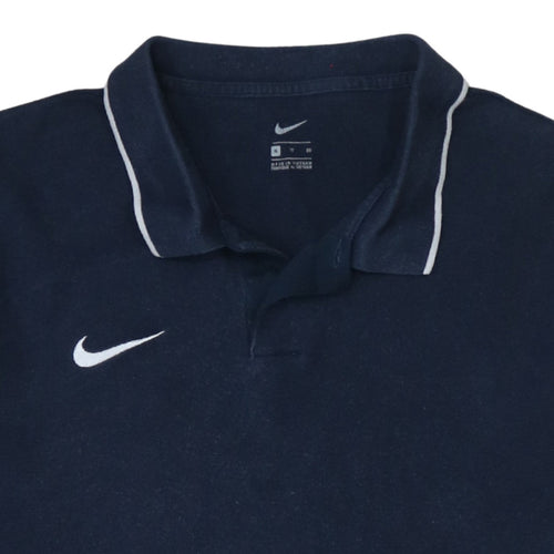 Nike Men's Blue XL Cotton Polo Shirt Short Sleeve Sports Top