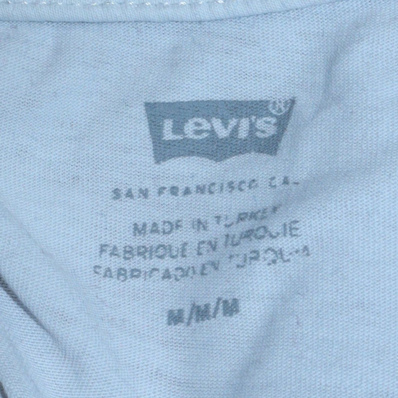 Levi's Men's White Graphic Print Crew Neck Cotton T-Shirt M