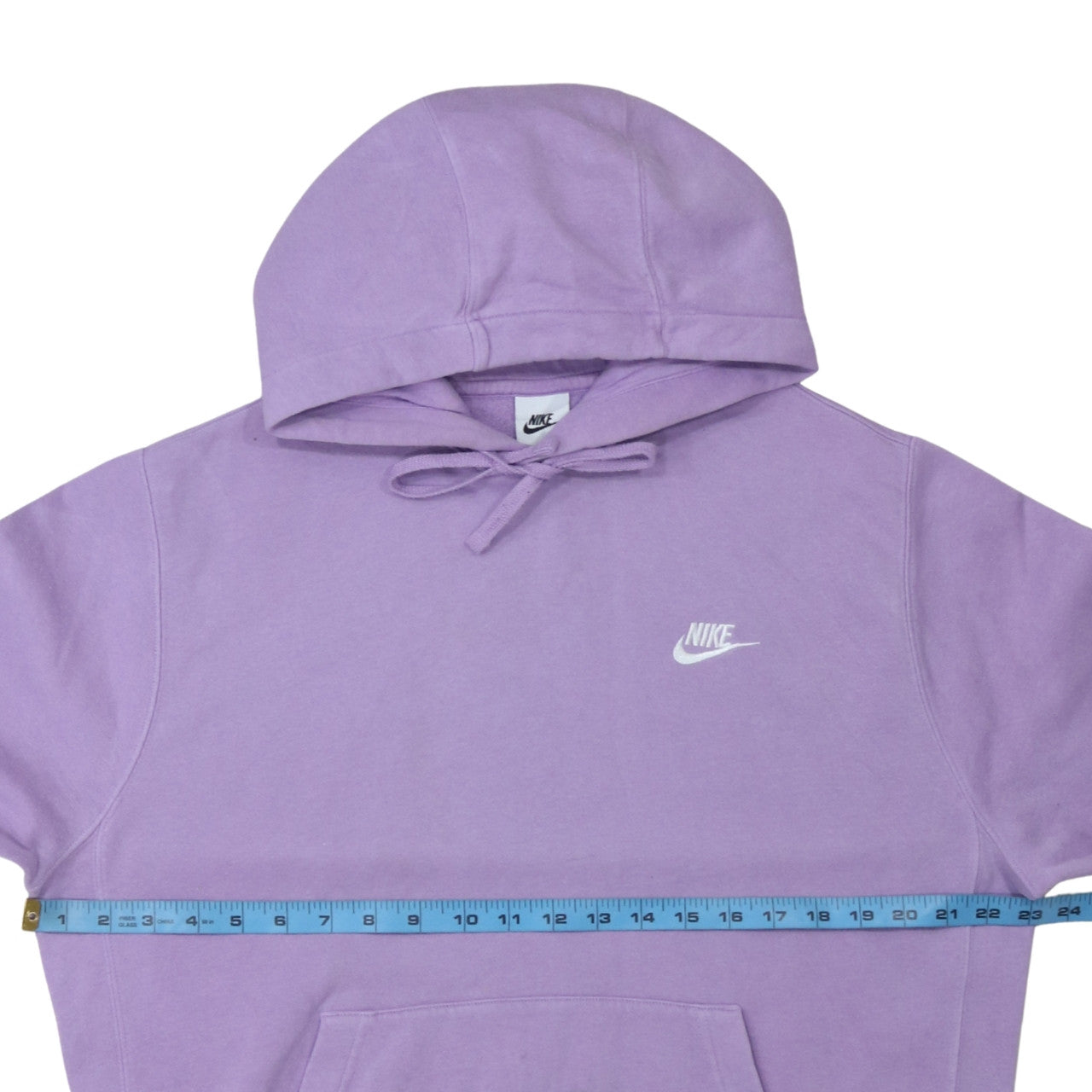 Nike Womens Purple Pullover Hoodie Size M Cotton Blend Logo