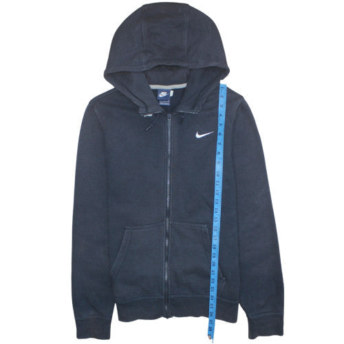 Nike Men's Black S Full Zip Hoodie Sweatshirt Logo Fleece