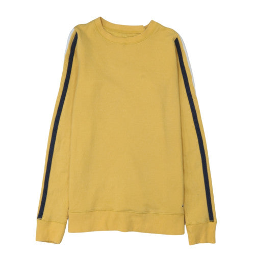 Hollister Men's Yellow Crew Neck Pullover Sweatshirt XS