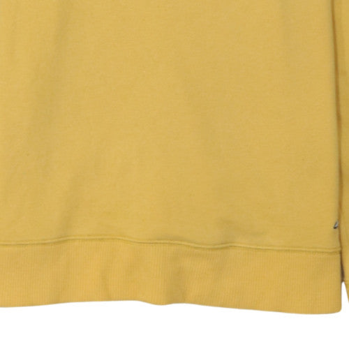 Hollister Men's Yellow Crew Neck Pullover Sweatshirt XS