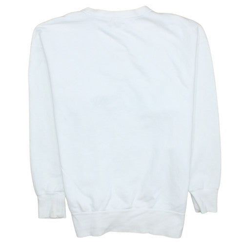 Nike Men's White Pullover Crew Neck Air Logo Sweatshirt Size S