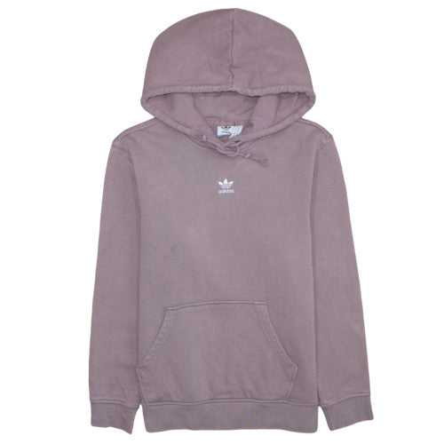 Adidas Womens Purple Hoodie Size 10 Pullover Cotton Blend Casual
