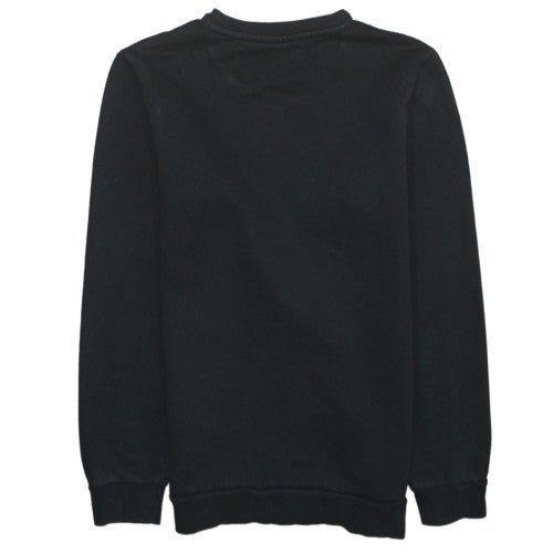 Puma Mens Black XS Regular Fit Crew Neck Fleece Sweatshirt