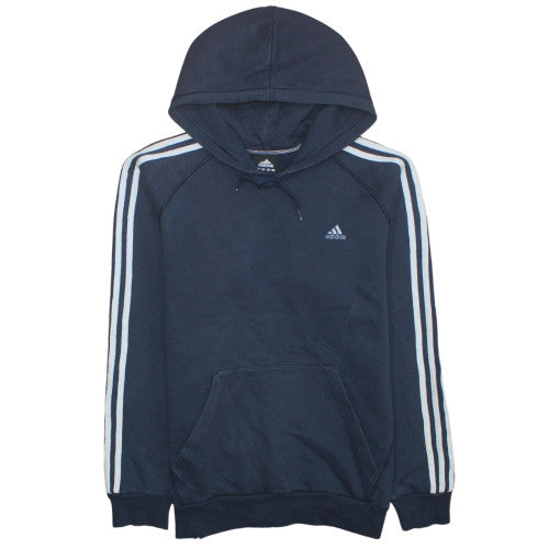 Adidas Men’s Blue Pullover Hoodie L Sports Fleece Sweatshirt