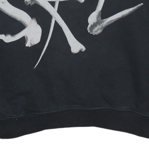 Diesel Mens Black XL Pullover Hoodie with Graphic Print