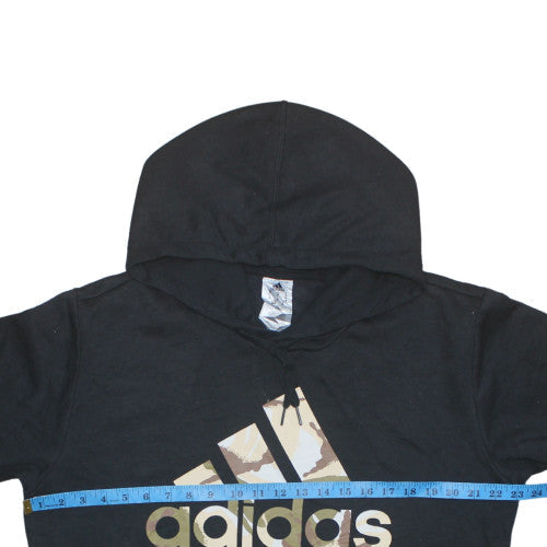 Adidas Men's Black Camo Logo Pullover Hoodie Size M