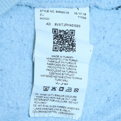 Puma Men’s Blue Crew Neck Logo Sweatshirt Size S