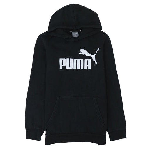Puma Men's Black Small Pullover Hoodie Fleece Sweatshirt
