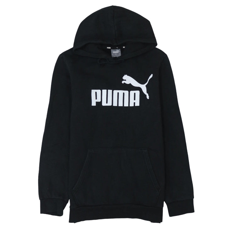 Puma Men's Black Small Pullover Hoodie Fleece Sweatshirt