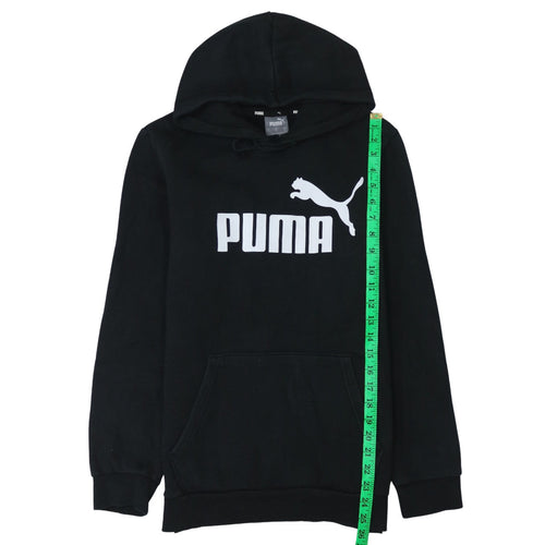 Puma Men's Black Small Pullover Hoodie Fleece Sweatshirt